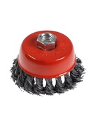 Щетка металлическая для УШМ ЛОМ, крученая проволока, «чашка», М14, 75 мм - Фото 3