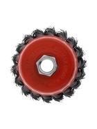 Щетка металлическая для УШМ ЛОМ, крученая проволока, «чашка», М14, 75 мм - Фото 4