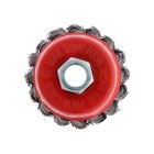 Щетка металлическая для УШМ ЛОМ, крученая проволока, «чашка», М14, 65 мм - Фото 5