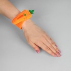 Игольница на браслете «Морковка», 23 × 4,5 см, цвет оранжевый - Фото 3