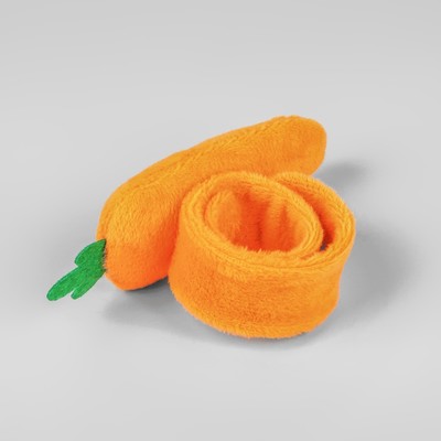 Игольница на браслете «Морковка», 23×4.5 см, оранжевая