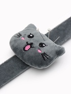 Игольница на браслете «Кошка», 23×6.5 см, серая - Фото 2