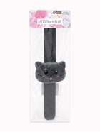 Игольница на браслете «Кошка», 23×6.5 см, серая - Фото 5
