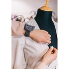 Игольница на браслете «Кошка», 23×6.5 см, серая - Фото 7