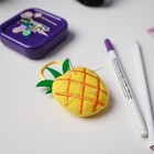 Игольница с петлёй «Ананас», 6.5×6.5×3 см, жёлтая - Фото 5
