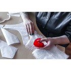 Игольница с петлёй «Сердце», 8.5×6.5×3.5 см, красная - Фото 5