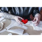 Игольница с петлёй «Сердце», 8.5×6.5×3.5 см, красная - Фото 7