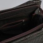 Сумка женская, отдел на молнии, наружный карман, длинный ремень, цвет шоколадный - Фото 5