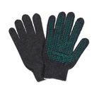 Перчатки рабочие, хб, вязка 7 класс, 4 нити, размер 9, с ПВХ точками, серые, Greengo - Фото 8