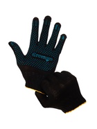 Перчатки садовые, хб, вязка 7 класс, 4 нити, размер 9, с ПВХ точками, чёрные, Greengo - Фото 12
