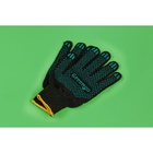 Перчатки садовые, хб, вязка 7 класс, 4 нити, размер 9, с ПВХ точками, чёрные, Greengo - Фото 9