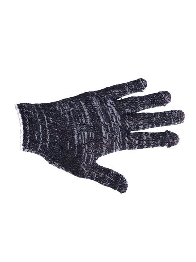 Перчатки садовые, хб, вязка 7 класс, 3 нити, размер 9, без покрытия, серые