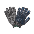 Перчатки рабочие, хб, вязка 10 класс, 5 нитей, размер 9, с ПВХ точками, серые, Greengo - Фото 7