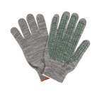 Перчатки рабочие, хб, вязка 10 класс, 5 нитей, размер 9, с ПВХ точками, серые, Greengo - Фото 10