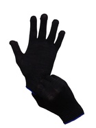 Перчатки садовые, хб, вязка 10 класс, 4 нити, размер 9, без покрытия, чёрные - Фото 11