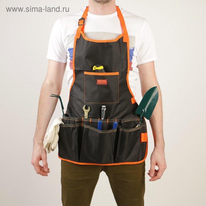 Фартук садовый, 16 карманов для инструмента - Фото 1