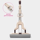 Швабра со складным отжимом PVA Доляна, насадка 27×6 см, стальная составная телескопическая ручка 100(125) см - Фото 13