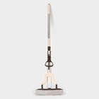 Швабра со складным отжимом PVA Доляна, насадка 27×6 см, стальная составная телескопическая ручка 100(125) см - Фото 6