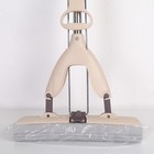 Швабра для мытья пола со складным отжимом Доляна, насадка ПВА 27×6 см, телескопическая стальная ручка 105-130 см - Фото 4