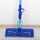 Швабра с отжимом Доляна, насадка микрофибра 32×9 см, телескопическая ручка 77-114 см, цвет синий - Фото 2