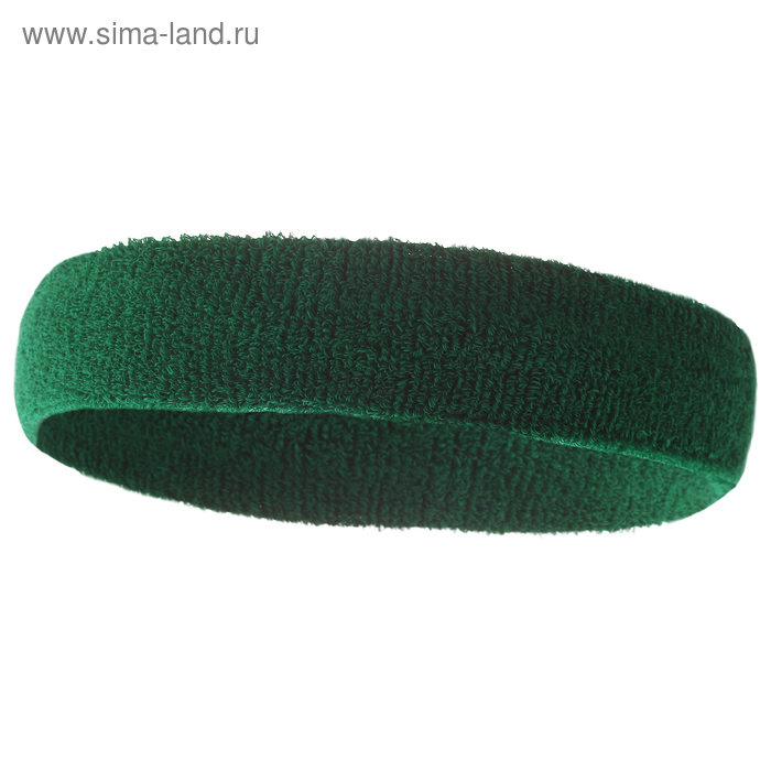 Спортивная повязка на голову 17 х 5,5 см, цвет зелёный - Фото 1