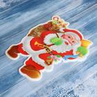 Наклейка на стекло «Дед Мороз с подарками и колокольчиком», 14.5×18 см - Фото 2