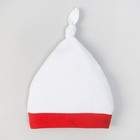 Чепчик (шапочка) Крошка Я "Любимчик Деда Мороза", белый, р.46 - Фото 5