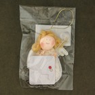Мягкая подвеска "Ангелочек - девочка с сердцем на палочке" 9 см - Фото 2