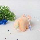 Мягкая игрушка-присоска "Свинка", цветочек на голове, цвета МИКС - Фото 2