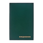 Ежедневник недатированный А5, 128 листов, обложка бумвинил, зелёный - Фото 6