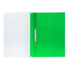 Папка-скоросшиватель А4, 140/180 мкм, зелёная, с перфорацией - Фото 2
