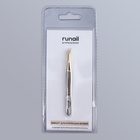 Пинцет скошенный, широкий, 9 см, цвет серебристый/золотистый, RU-0142 - фото 24658723