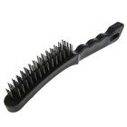 Щетка металлическая ручная ЛОМ, пластиковая рукоятка, 4-рядная - Фото 6