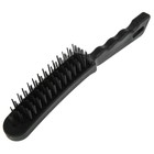 Щетка металлическая ручная ЛОМ, пластиковая рукоятка, 5-рядная - Фото 6