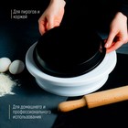 Форма для выпечки Доляна «Круг. Жаклин», 22×3 см, антипригарное покрытие, цвет чёрный - Фото 5