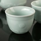 Набор для чайной церемонии керамический «Чаепитие», 7 предметов: чайник 280 мл, 6 чашек 100 мл - Фото 2