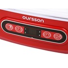 Йогуртница Oursson FE1405D/RD, 20 Вт, 125/500 мл, 10 ёмкостей, таймер, керамика, красная - Фото 4