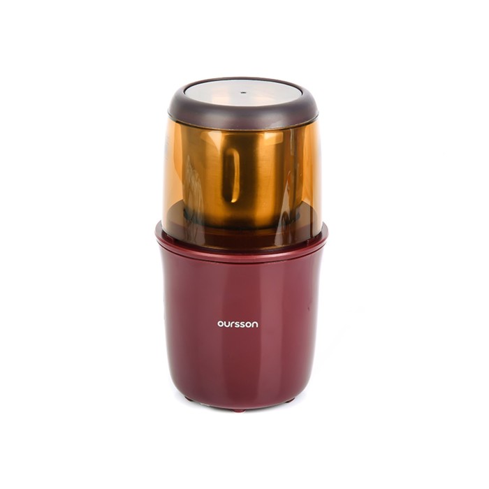 Кофемолка Oursson OG2075/DC, 250 Вт, 75 г, градуировка чаши, бордовая - фото 51344130