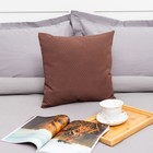 Декоративная подушка "Этель" 40х40 см, Английский стиль, цвет шоколад - Фото 1