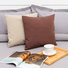 Декоративная подушка "Этель" 40х40 см, Английский стиль, цвет шоколад - Фото 3