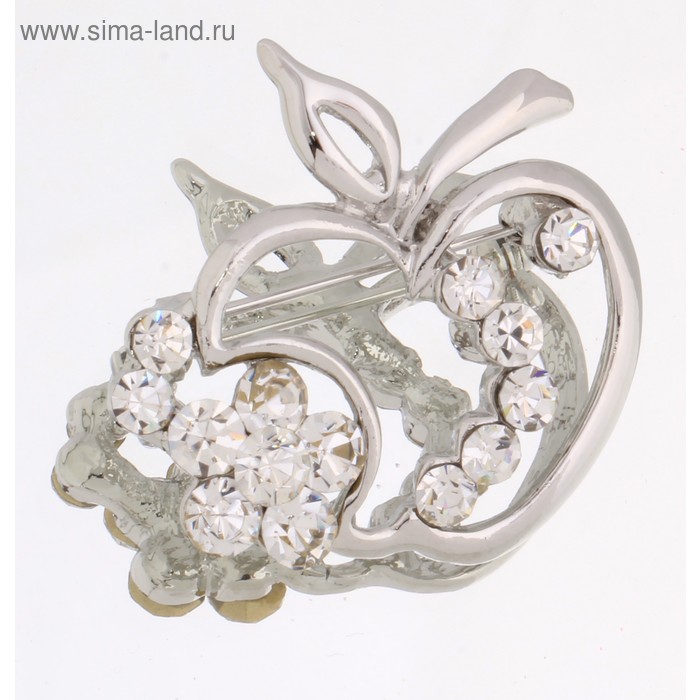Брошь со стразами - Фото 1