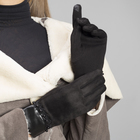 Перчатки женские безразмерные, без подклада, для сенсорных экранов, цвет чёрный - Фото 3