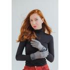 Перчатки женские безразмерные, с утеплителем, для сенсорных экранов, цвет серый - Фото 5