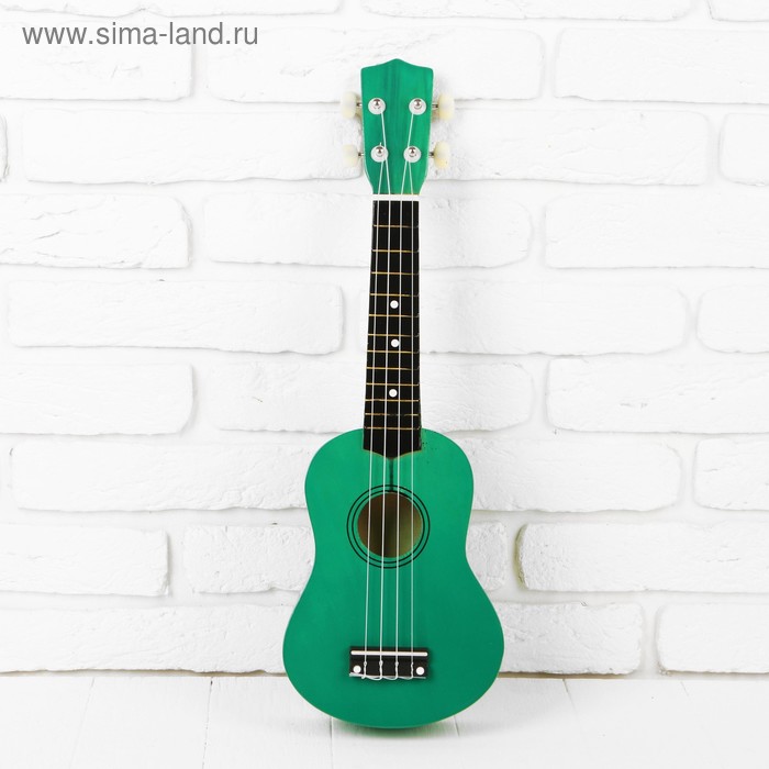 Игрушка музыкальная «Гитара», цвет зелёный, с нейлоновыми струнами - Фото 1