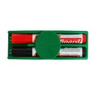 Набор, губка-стиралка маркера с магнитной доски, 2 водных маркера, цвета МИКС - Фото 1