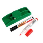 Набор, губка-стиралка маркера с магнитной доски, 2 водных маркера, цвета МИКС - Фото 3