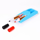 Набор, губка-стиралка маркера с магнитной доски, 2 водных маркера, цвета МИКС - Фото 7