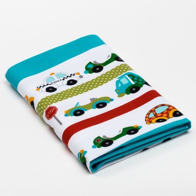Пелёнка детская «Машинки» 75х120 см