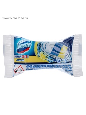 Сменный блок Domestos "Лимон", сила 3 в 1 , 40 гр (комплект 2 шт)