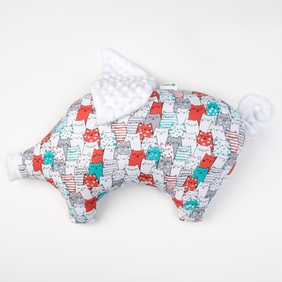 Подушка Крошка Я 45×30 см, цв. белый , хлопок/полиэстер